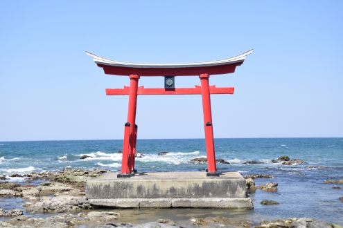 金比羅岬の鳥居の写真