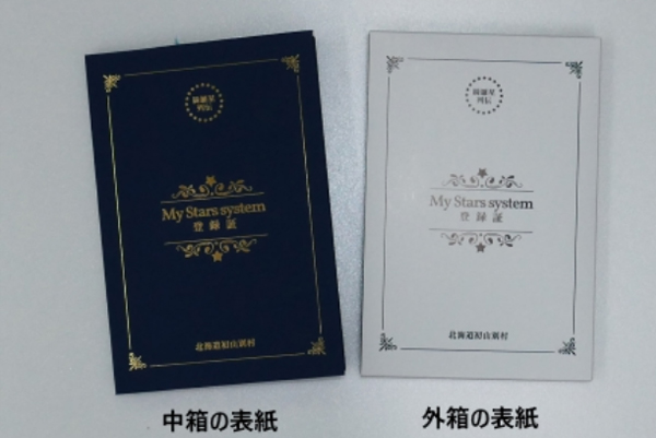 中箱の表紙と外箱の表紙の写真