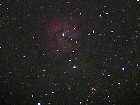 いて座の散光星雲の写真
