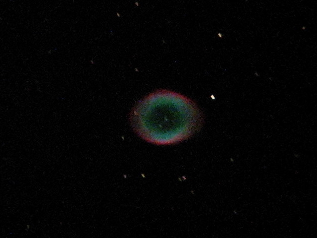 こと座のリング星雲の写真