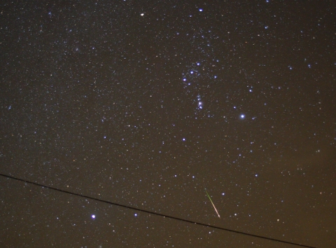 オリオン座流星群の写真