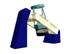 ヨーク式赤道儀のイラスト