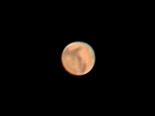 キンメリアの海付近の火星の写真