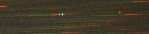M57のスペクトルの写真