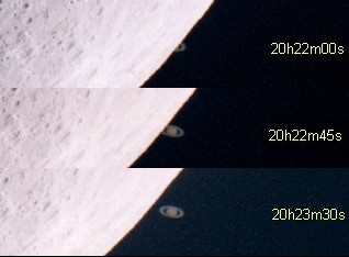 土星食の写真