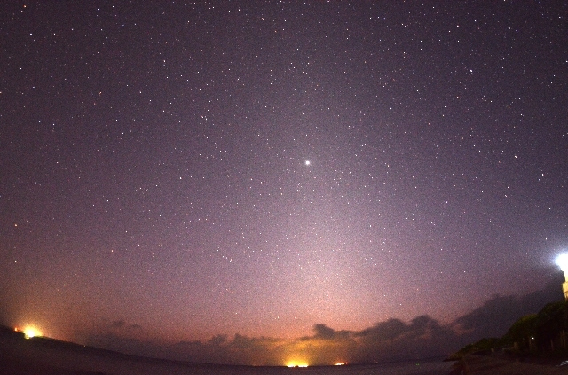 黄道光の写真