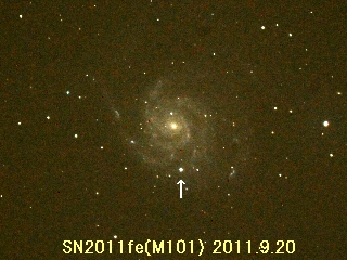 M101銀河の超新星の写真