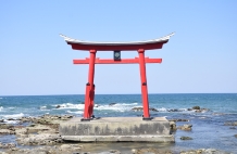 青空の金比羅岬の写真